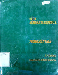 2009 Ashrae Handbook: Fundamentals, I-P Edition