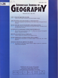 Indonesian Journal of Geography Volume 44 Nomor 1 Juni 2012