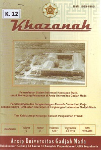 Khazanah Volume 6 Nomor 2 Juli 2013