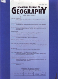 Indonesian Journal of Geography Volume 46 Nomor 1 Juni 2014