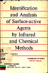 Identification and Analysis of Surface-active Agents by Infrared and Chemical Methods