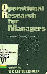 Operational research for managers