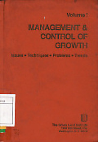 Management & control of growth : Issue, techniques, problems, trends