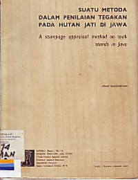 Suatu metoda dalam penilaian tegakan pada hutan jati di Jawa