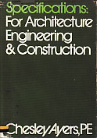 Specification: For Architecture, Engineering, & Construction