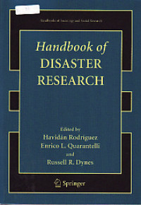 Handbook of Disaster Research