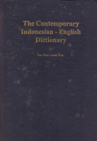 The contemporary Indonesia _ English Dictionary