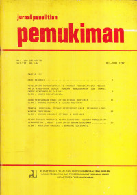 Jurnal Penelitian Permukiman Volume 8 Nomor 5--6 Mei-Juni 1992