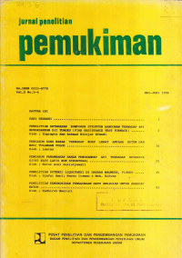 Jurnal Penelitian Permukiman Volume 10 Nomor 3-4 Mei-Juni 1994