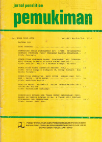 Jurnal Penelitian Permukiman Volume 12 Nomor 3-4/5-6 1996