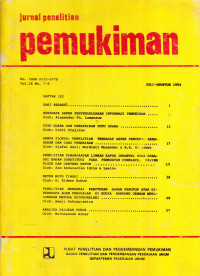 Jurnal Penelitian Permukiman Volume 9 Nomor 7-8 Juli-Agustus 1993