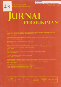 Jurnal Permukiman Volume 4 Nomor 3 November 2009