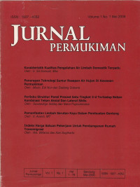 Jurnal Permukiman Volume 1 Nomor 1 Mei 2006