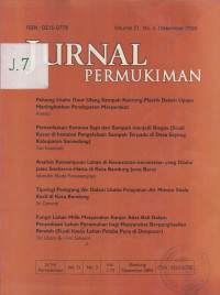 Jurnal Permukiman Volume 21 Nomor 3 Desember 2005