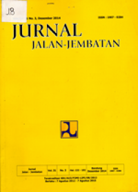 Jurnal Jalan-Jembatan Volume 31 Nomor 3 Desember 2014