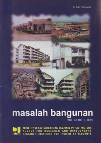 Masalah Bangunan Volume 40 Nomor 1 2003