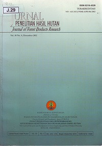 Jurnal Penelitian Hasil Hutan Volume 30 Nomor 4 Desember 2012