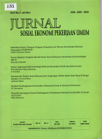 Jurnal Sosial Ekonomi Pekerjaan Umum Volume 3 Nomor 2 Juli 2011