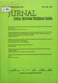 Jurnal Sosial Ekonomi Pekerjaan Umum Volume 5 Nomor 3 November 2013