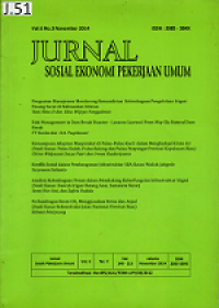 Jurnal Sosial Ekonomi Pekerjaan Umum Volume 6 Nomor 3 November 2014