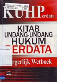 KUHPerdata Kitab Undang-Undang Hukum Perdata