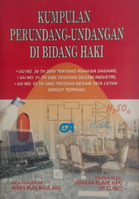 Kumpulan Perundang-Undangan di Bidang HAKI