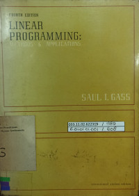 Linear Programming: Methods & Applications