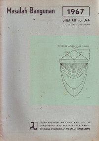 Masalah Bangunan Volume 12 Nomor 3-4 Desember 1967