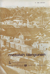 Masalah Bangunan Volume 19 Nomor 3 September 1974