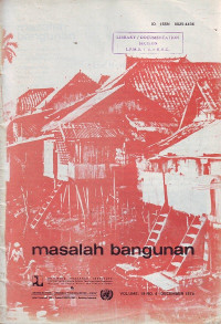 Masalah Bangunan Volume 19 Nomor 4 December 1974