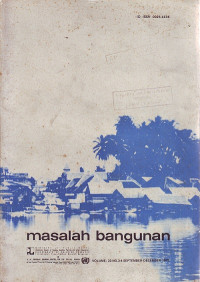 Masalah Bangunan Volume 23 Nomor 3-4 September-Desember 1978