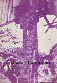 Masalah Bangunan Volume 25 Nomor 1-2 March-June 1980