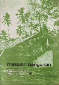 Masalah Bangunan Volume 25 Nomor 3-4 September-December 1980