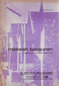 Masalah Bangunan Volume 28 Nomor 3-4 September-Desember 1987