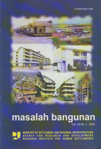 Masalah Bangunan Volume 39 Nomor 1 2002