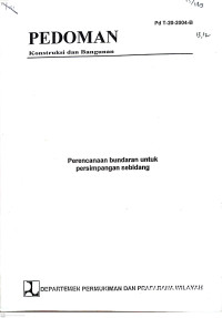 Pedoman Konstruksi dan Bangunan Pd T-20-2004-B: Perencanaan Bundaran Untuk Persimpangan Sebidang