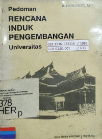 Pedoman Rencana Induk Pengembangan Universitas