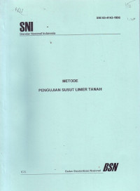 SNI 03-4143-1996: Metode Pengujian Susut Linier Tanah