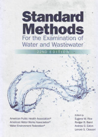 Standard Methods For the Examination of Water and Wastewater