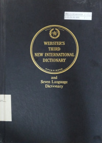 Webster's Third New International Dictionary and Seven Language Dictionary, Volume 3