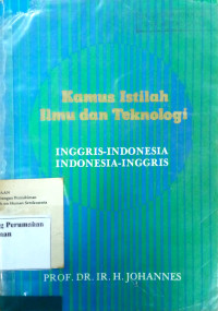 Kamus Istilah Ilmu dan Teknologi, Inggris-Indonesia Indonesia-Inggris