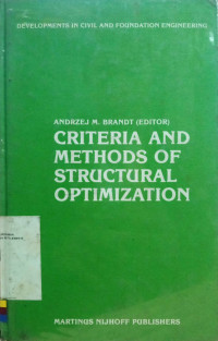 Criteria and Methods of Structural Optimization