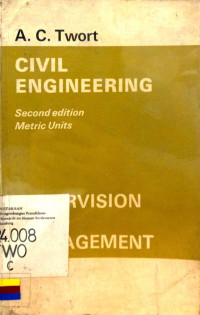 Civil Engineering: Supervision and Management