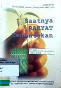 Saatnya Rakyat Menentukan