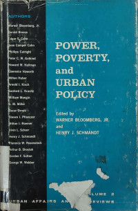 Power, Poverty, and Urban Policy