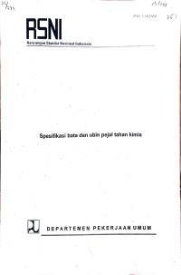 RSNI Rancangan Standar Indonesia RSNI S-04-2002: Spesifikasi Bata dan Ubin Pejal Tahan Kimia