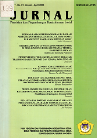 Jurnal Penelitian dan Pengembangan Kesejahteraan Sosial Volume 11 Nomor 01, Januari-April 2006