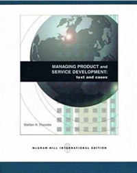 Managing product and service development: Text and cases