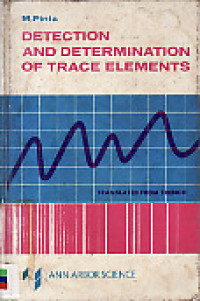 Detection And Determination of Trace Elements
