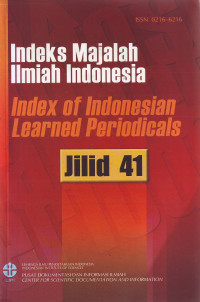 Indeks majalah ilmiah Indonesia